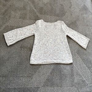 Loft Rainbow & White Variegated Sweater